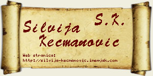 Silvija Kecmanović vizit kartica